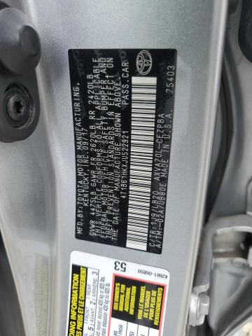 4T1B61HKXJU522921 - 2018 TOYOTA CAMRY XSE ვერცხლისფერი ფოტო 13