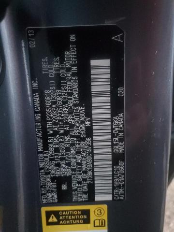 2T2BK1BA9DC197398 - 2013 LEXUS RX 350 BASE GRAY photo 13