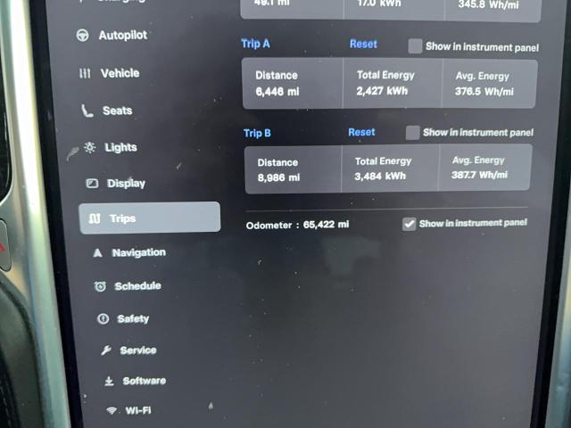 5YJXCBE29GF020593 - 2016 TESLA MODEL X WHITE photo 8