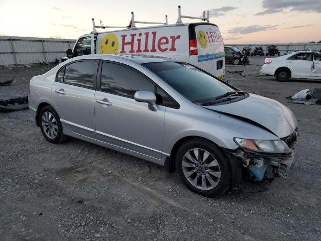 1HGFA16959L001502 - 2009 HONDA CIVIC EXL SILVER photo 4