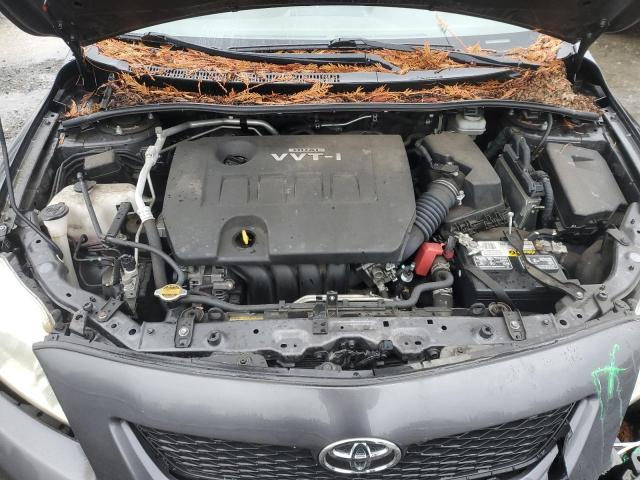 JTDBL40E899065223 - 2009 TOYOTA COROLLA BASE CHARCOAL photo 11