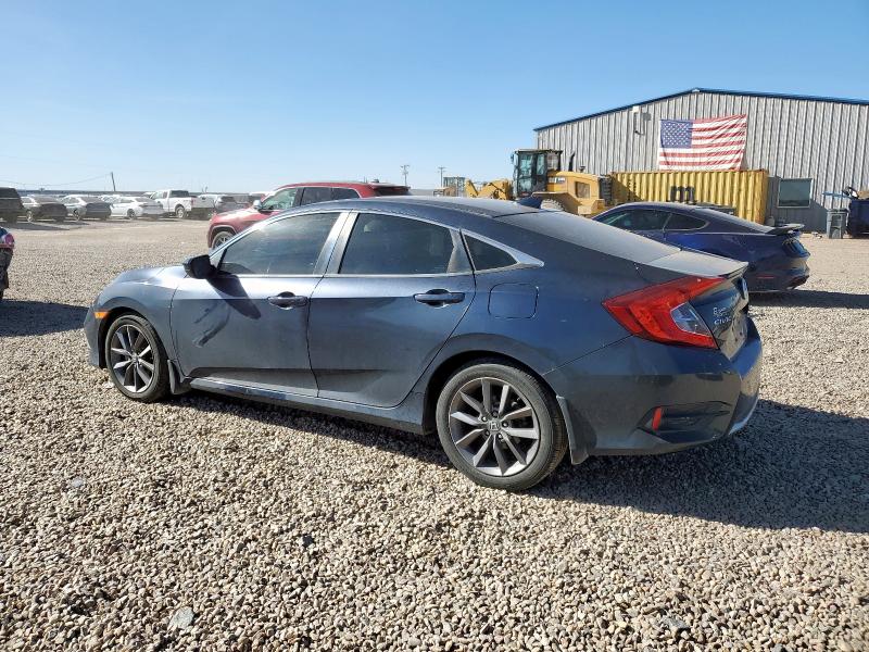 19XFC1F77KE008425 - 2019 HONDA CIVIC EXL Կապույտ լուսանկար 2