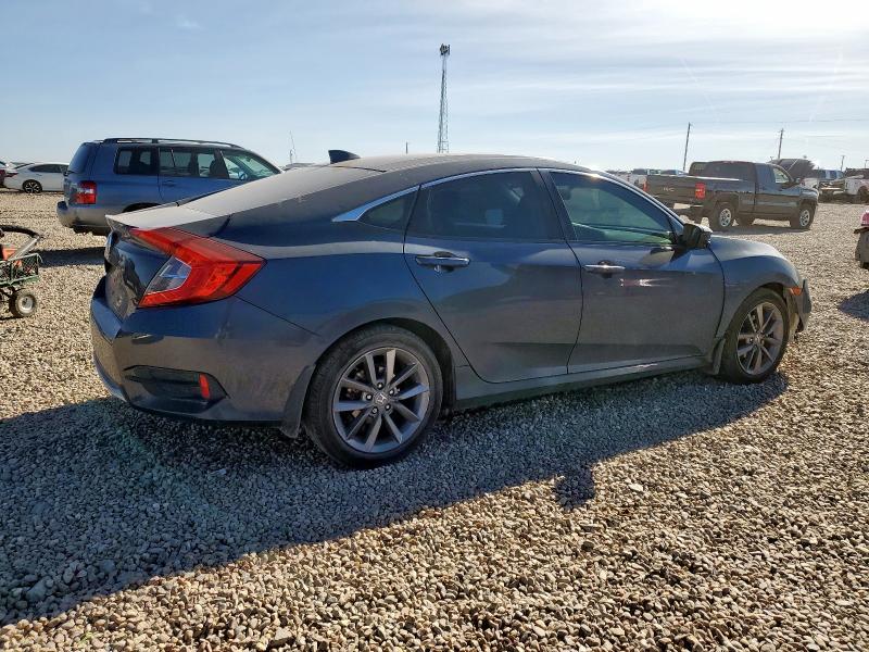19XFC1F77KE008425 - 2019 HONDA CIVIC EXL Կապույտ լուսանկար 3