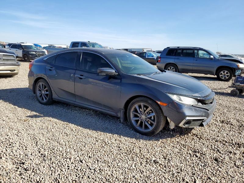 19XFC1F77KE008425 - 2019 HONDA CIVIC EXL Կապույտ լուսանկար 4
