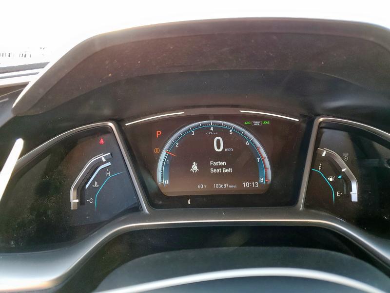 19XFC1F77KE008425 - 2019 HONDA CIVIC EXL Կապույտ լուսանկար 9