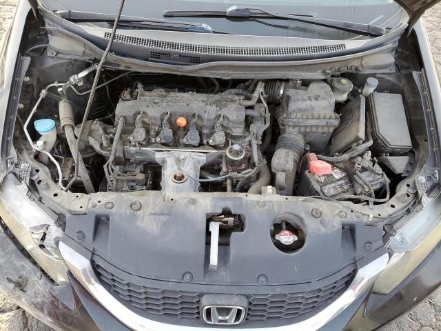 19XFB2E57DE063128 - 2013 HONDA CIVIC LX Սև լուսանկար 11