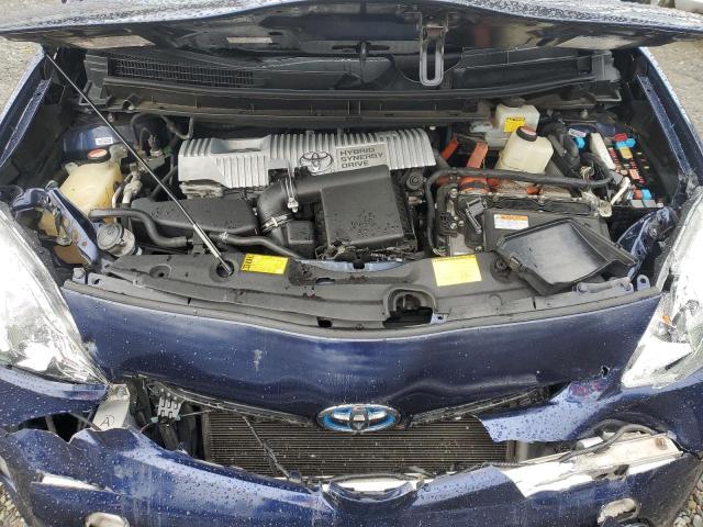 JTDKN3DU4F0398346 - 2015 TOYOTA PRIUS BLUE photo 11