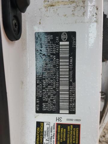 4T1BE46K88U747369 - 2008 TOYOTA CAMRY CE 白色 照片 12