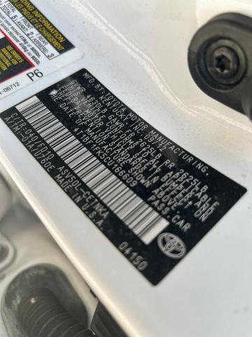 4T1BF1FK5CU166609 - 2012 TOYOTA CAMRY BASE WHITE photo 10