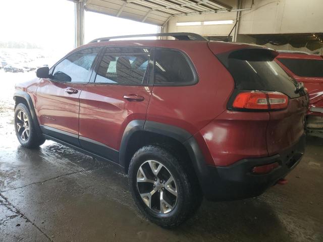 1C4PJMBB0EW201872 - 2014 JEEP CHEROKEE TRAILHAWK BURGUNDY photo 2
