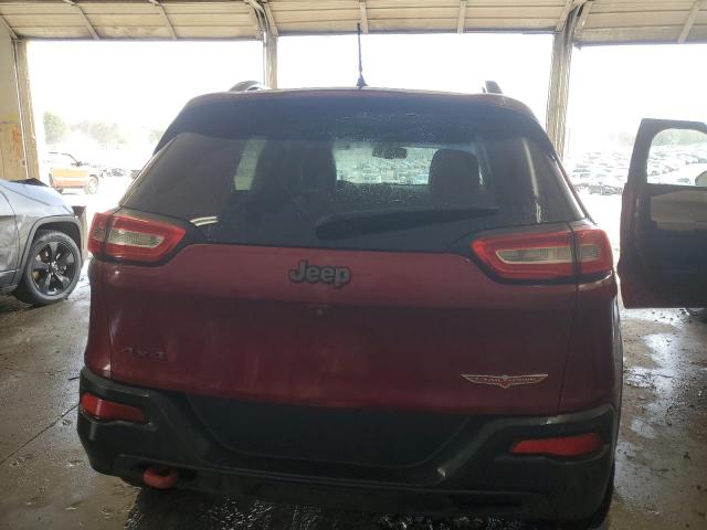 1C4PJMBB0EW201872 - 2014 JEEP CHEROKEE TRAILHAWK BURGUNDY photo 6