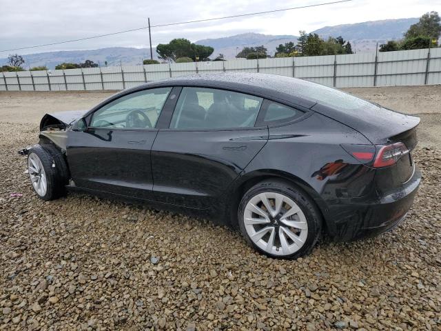 5YJ3E1EA3NF291396 - 2022 TESLA MODEL 3 BLACK photo 2