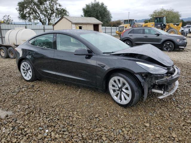 5YJ3E1EA3NF291396 - 2022 TESLA MODEL 3 BLACK photo 4