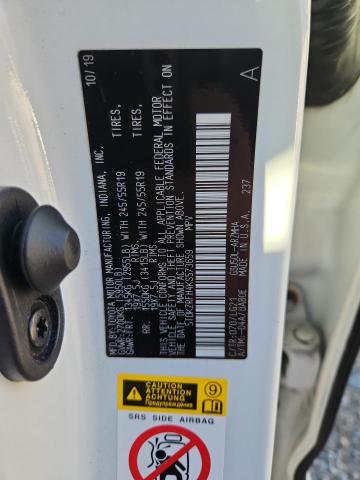 5TDKZRFH4KS573659 - 2019 TOYOTA HIGHLANDER SE WHITE photo 13