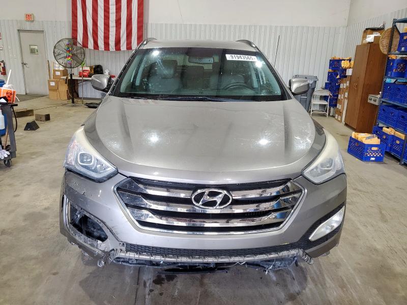 5XYZU3LA8DG086997 - 2013 HYUNDAI SANTA FE S TAN photo 5