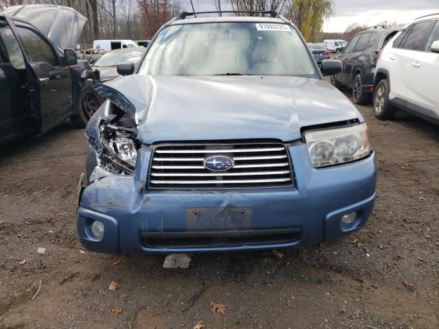 JF1SG63658H707525 - 2008 SUBARU FORESTER 2.5X BLUE photo 5