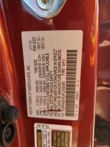 5J6RW2H53KL002080 - 2019 HONDA CR-V EX Bordeaux Foto 13