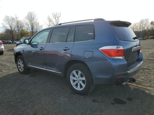 5TDBK3EH0DS211799 - 2013 TOYOTA HIGHLANDER BASE أزرق صورة 2