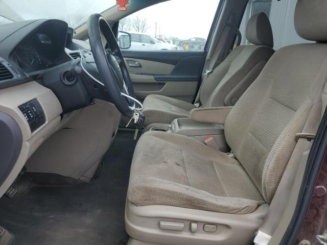 5FNRL5H43CB136924 - 2012 HONDA ODYSSEY EX MAROON photo 7