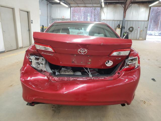 4T4BF1FK2DR304713 - 2013 TOYOTA CAMRY L RED photo 6