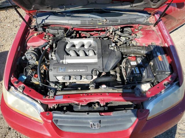 1HGCG2257YA024414 - 2000 HONDA ACCORD EX RED photo 11
