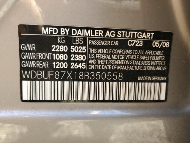 WDBUF87X18B350558 - 2008 MERCEDES-BENZ E 350 4MATIC TAN photo 12