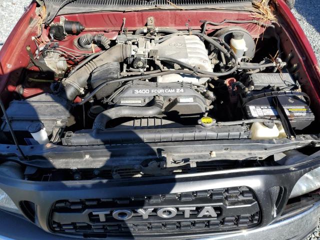 5TEGN92N14Z350160 - 2004 TOYOTA TACOMA DOUBLE CAB PRERUNNER RED photo 11
