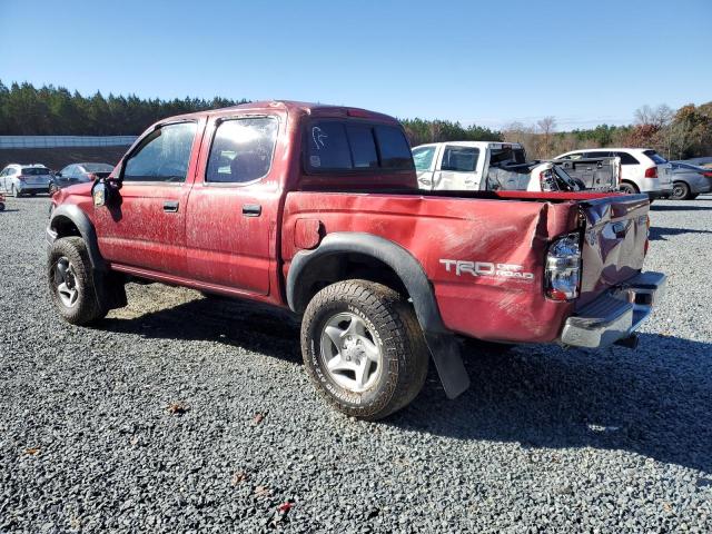 5TEGN92N14Z350160 - 2004 TOYOTA TACOMA DOUBLE CAB PRERUNNER RED photo 2