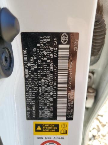 4T4BF1FK6GR529401 - 2016 TOYOTA CAMRY LE WHITE photo 13