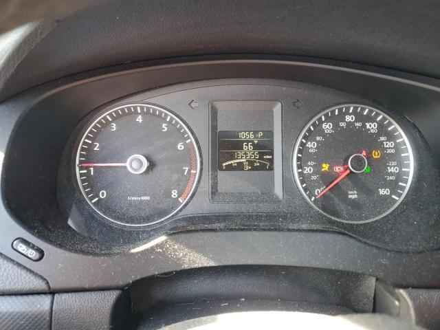 3VWDP7AJXCM458611 - 2012 VOLKSWAGEN JETTA SE BLACK photo 9