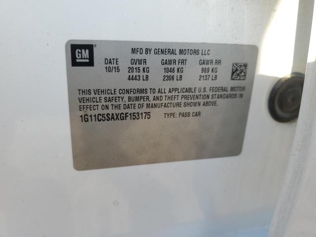 1G11C5SAXGF153175 - 2016 CHEVROLET MALIBU LIM LT Ağ foto 12