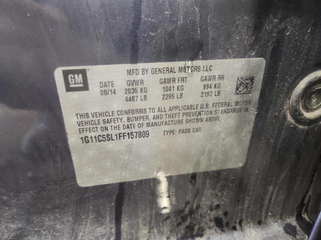 1G11C5SL1FF157809 - 2015 CHEVROLET MALIBU 1LT BLUE photo 12