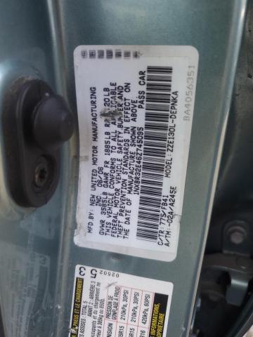 1NXBR32E46Z745095 - 2006 TOYOTA COROLLA CE ტურკოუსი ფოტო 12