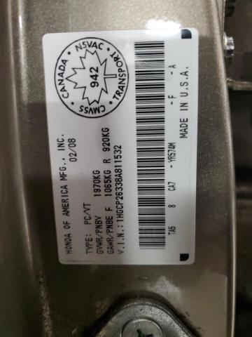 1HGCP26338A811532 - 2008 HONDA ACCORD LX Qızıl foto 13