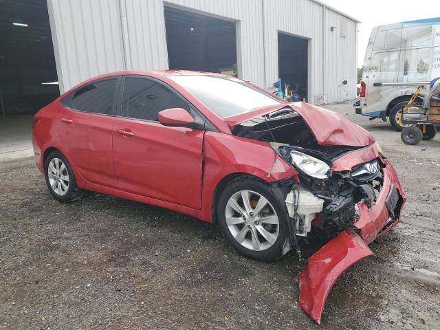 KMHCU4AE9CU100058 - 2012 HYUNDAI ACCENT GLS წითელი ფოტო 4