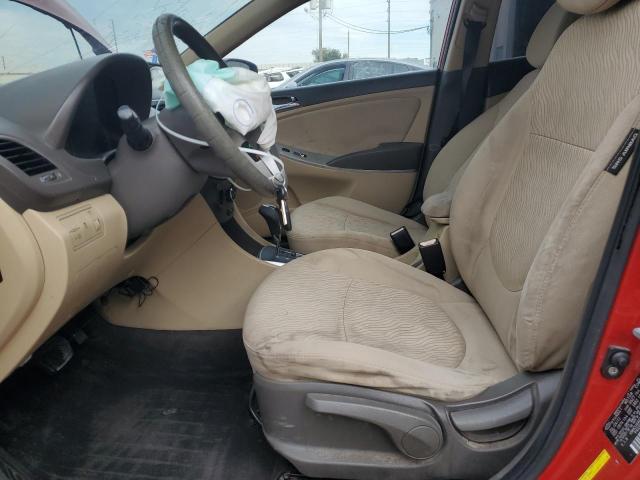 KMHCU4AE9CU100058 - 2012 HYUNDAI ACCENT GLS წითელი ფოტო 7