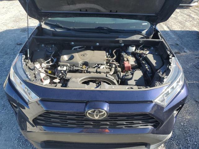 2T3W1RFV5MW143963 - 2021 TOYOTA RAV4 XLE BLUE photo 12