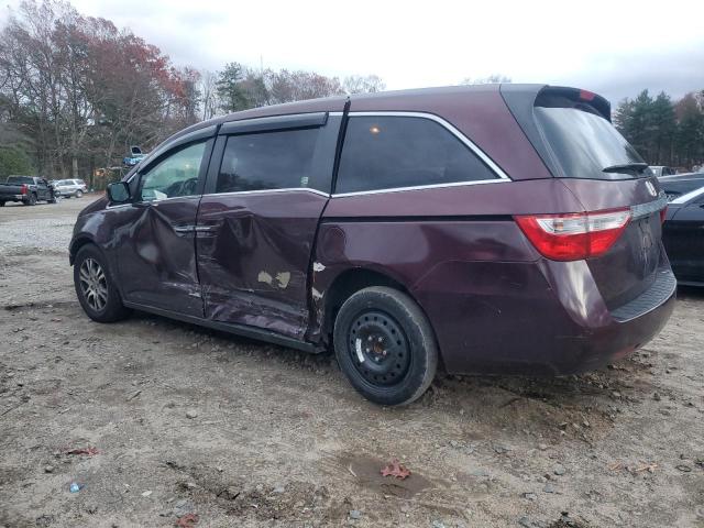 5FNRL5H63BB009123 - 2011 HONDA ODYSSEY EXL MAROON photo 2