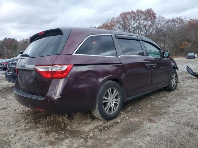 5FNRL5H63BB009123 - 2011 HONDA ODYSSEY EXL MAROON photo 3