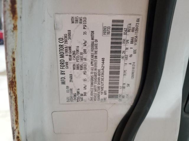 1FMEU73EX9UA21448 - 2009 FORD EXPLORER XLT Blanc photo 13