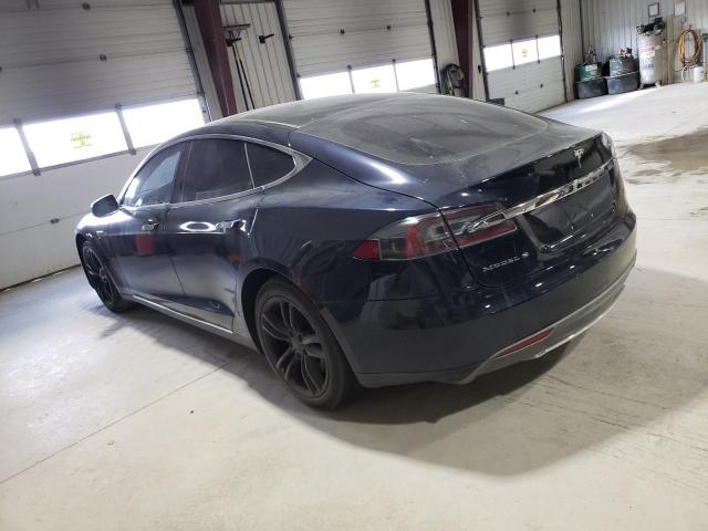 5YJSA1S16EFP30313 - 2014 TESLA MODEL S ლურჯი ფოტო 2