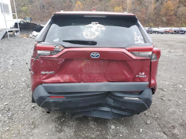 2T3MWRFV5KW007905 - 2019 TOYOTA RAV4 LE Rojo foto 6