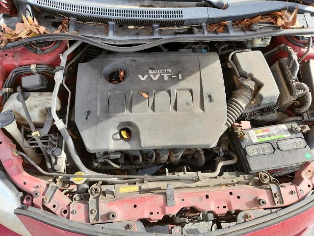 1NXBU4EE3AZ218397 - 2010 TOYOTA COROLLA BASE 红色 照片 11