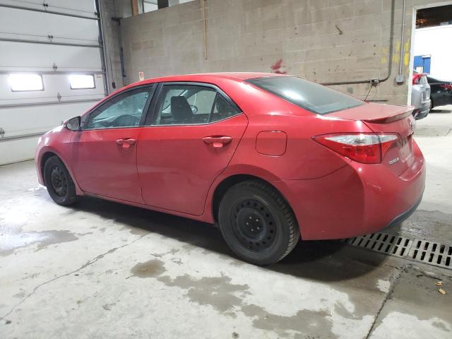 2T1BURHE2GC658856 - 2016 TOYOTA COROLLA L RED photo 2