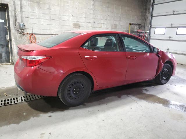 2T1BURHE2GC658856 - 2016 TOYOTA COROLLA L RED photo 3