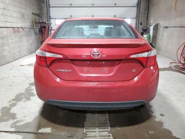 2T1BURHE2GC658856 - 2016 TOYOTA COROLLA L RED photo 6