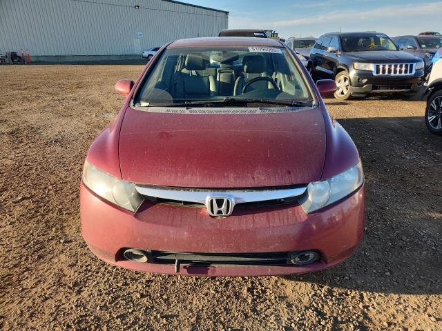 2HGFA15928H007593 - 2008 HONDA CIVIC EXL BURGUNDY photo 5
