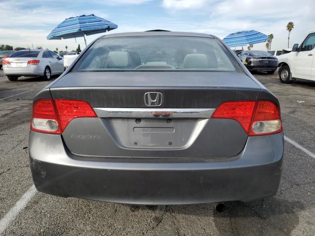 2HGFA16869H328026 - 2009 HONDA CIVIC EX GRAY photo 6
