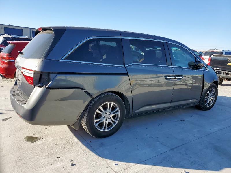 5FNRL5H63BB077891 - 2011 HONDA ODYSSEY EXL GRAY photo 3