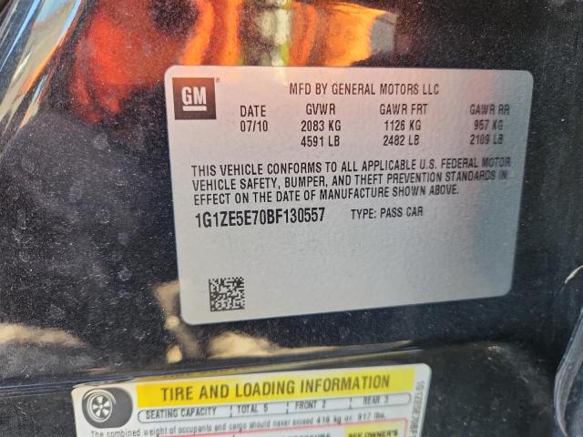 1G1ZE5E70BF130557 - 2011 CHEVROLET MALIBU LTZ შავი ფოტო 12